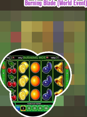 Burning hot slot
