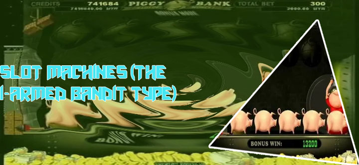 Slot machine piggy bank